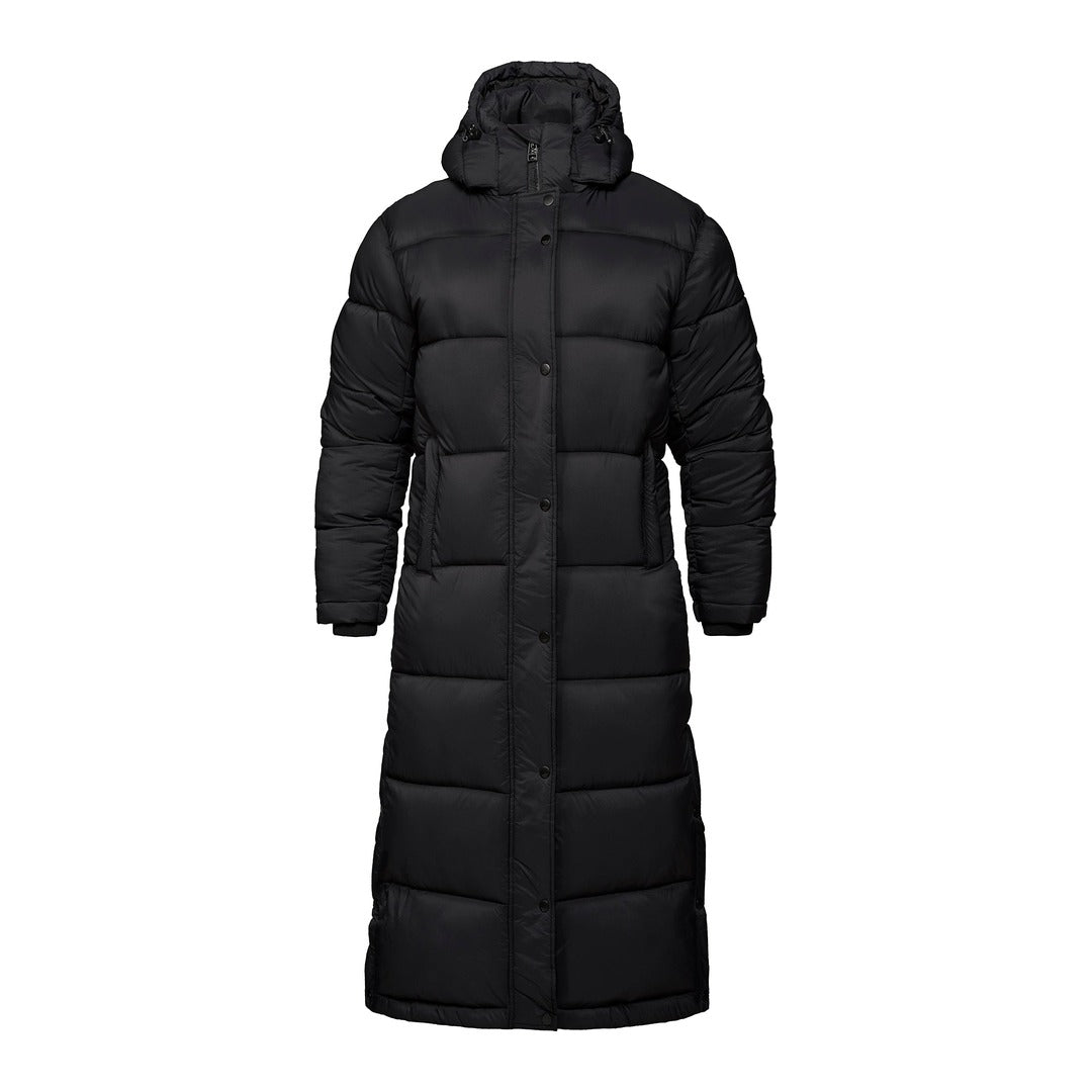 Women’s Heavyweight Puffer Coat - Black, front