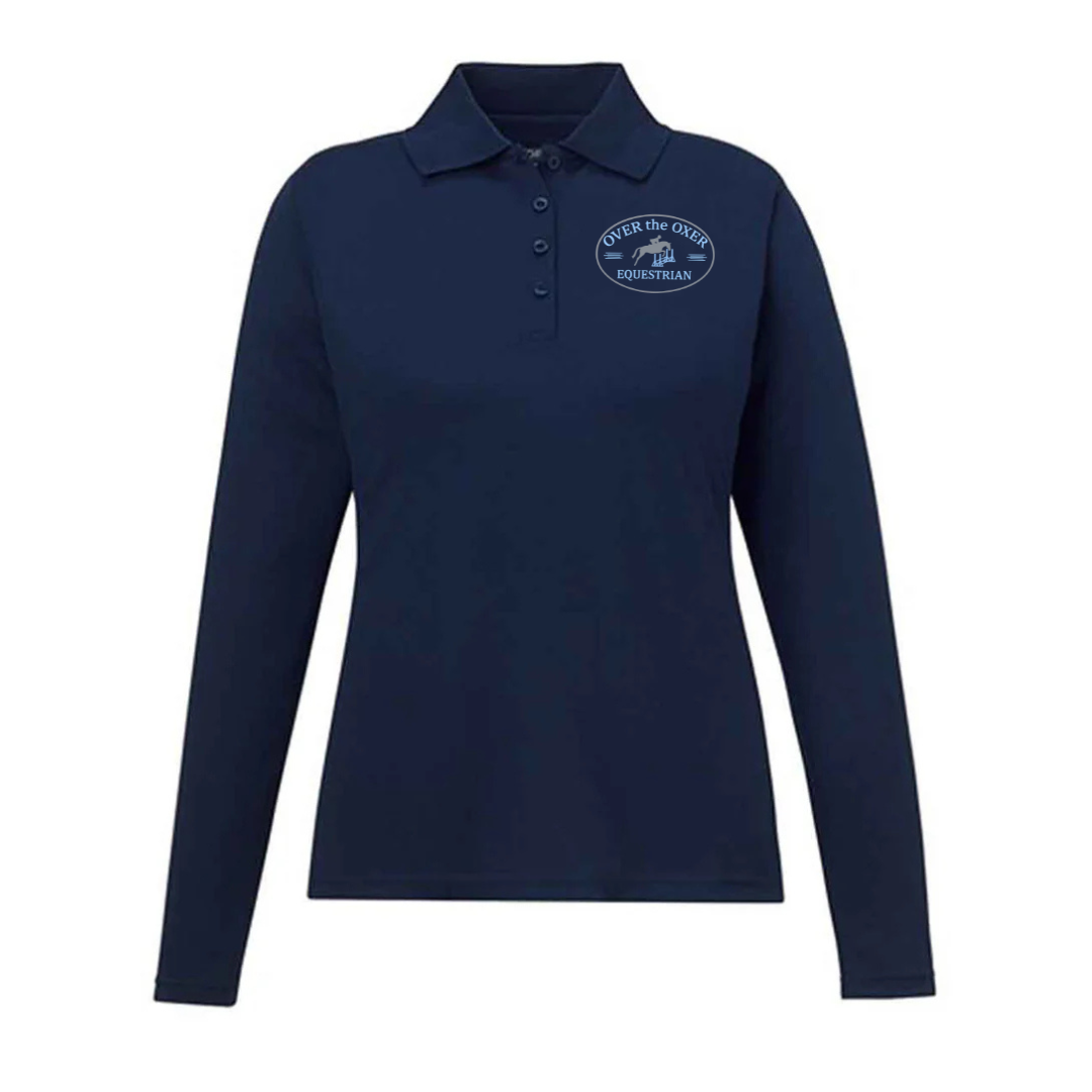Over the Oxer Long Sleeve Polo