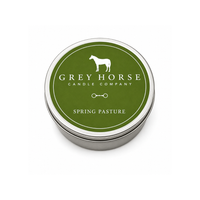 Grey Horse Tin Candle