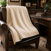 Signature Faux Fur-Lined Throw Blanket
