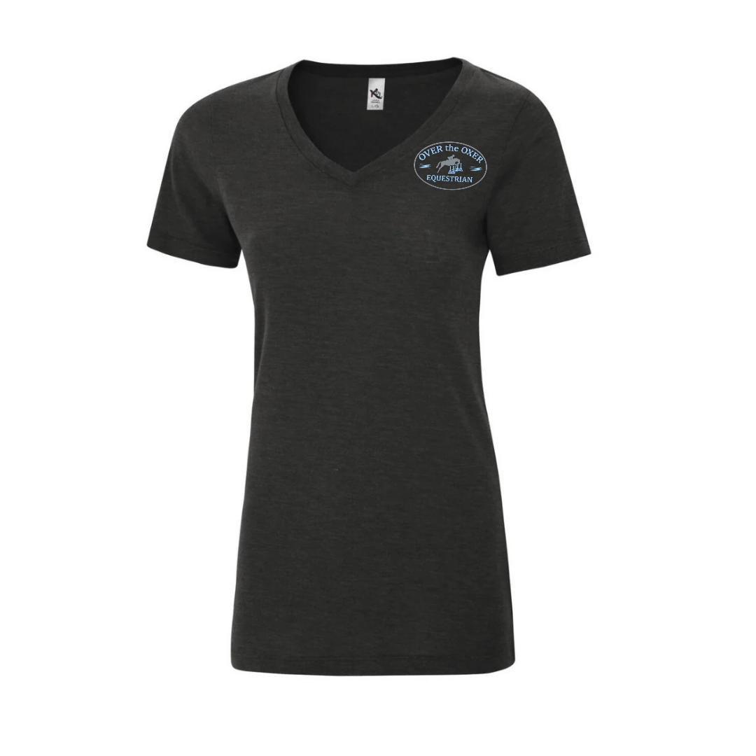 Over The Oxer Women's V Neck T-shirt