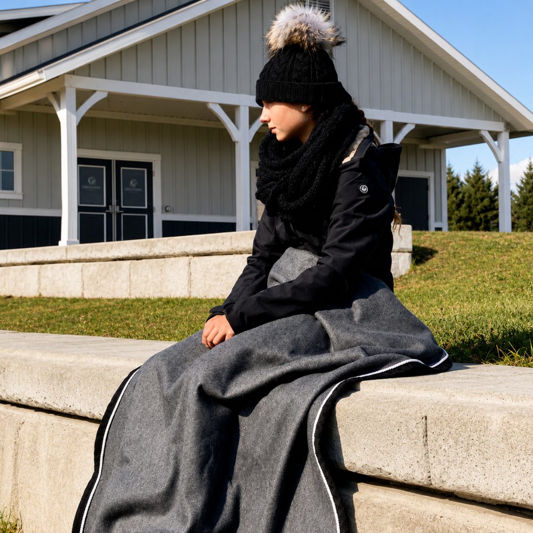 Signature Faux Fur-Lined Throw Blanket