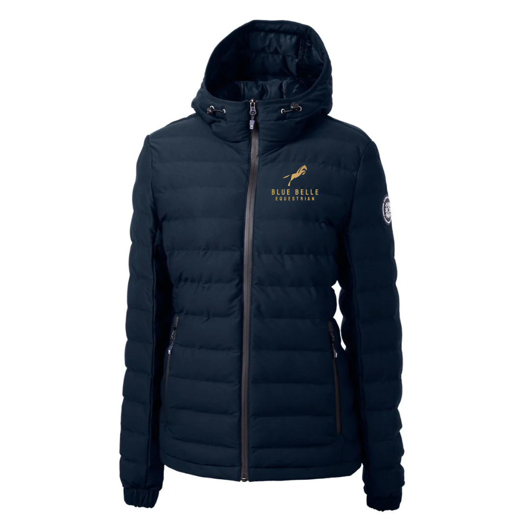 Blue Belle Puffer Coat with Hood