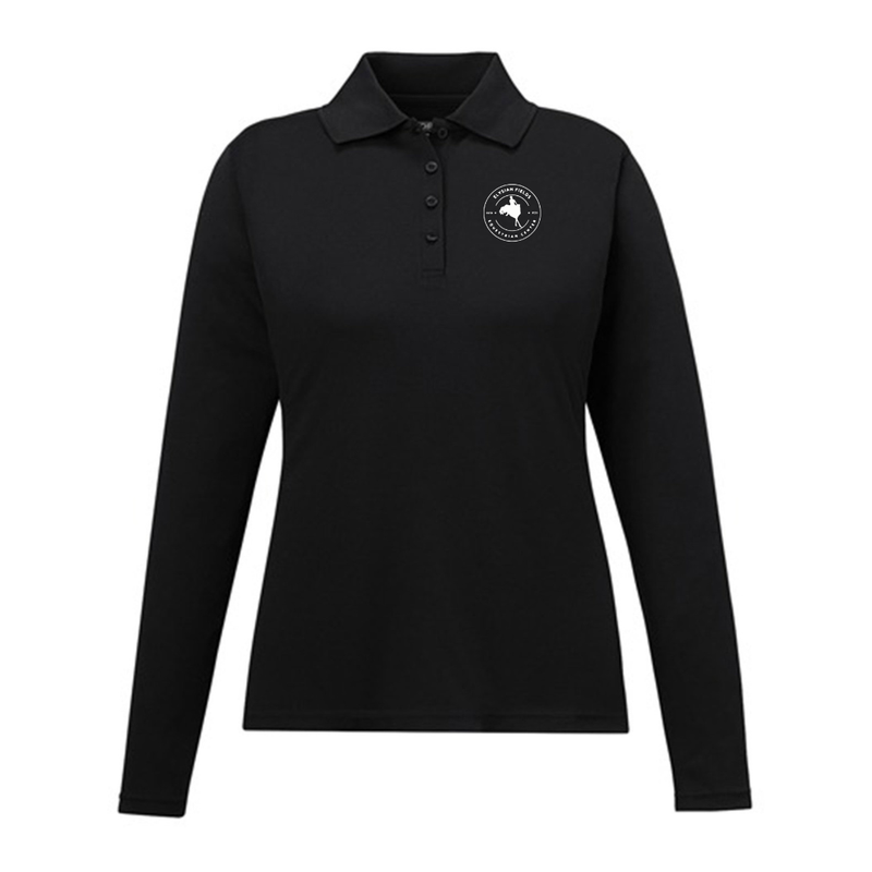 Elysian Fields Equestrian Center Long Sleeve Polo