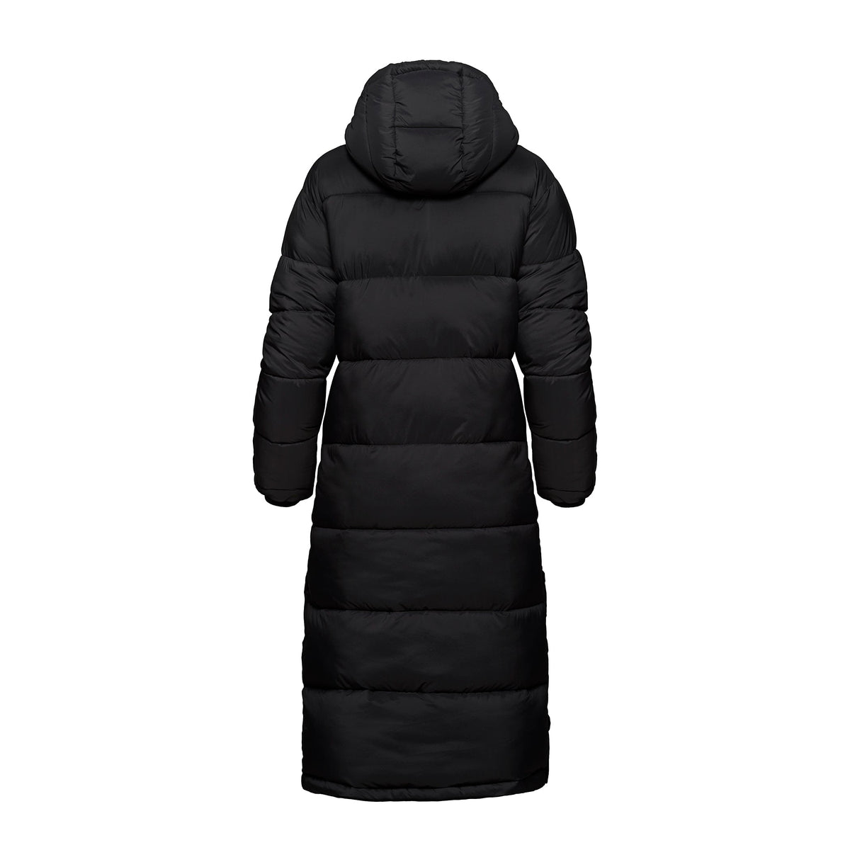 Women’s Heavyweight Puffer Coat - Black, back