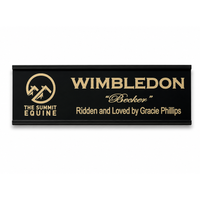 Elite Engraved Metal Stall Plate