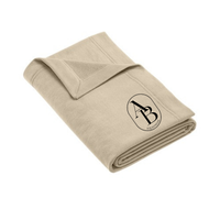 Ashton Belcher Faux Fur-Lined Throw Blanket - folded