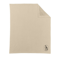 Ashton Belcher Faux Fur-Lined Throw Blanket - flat