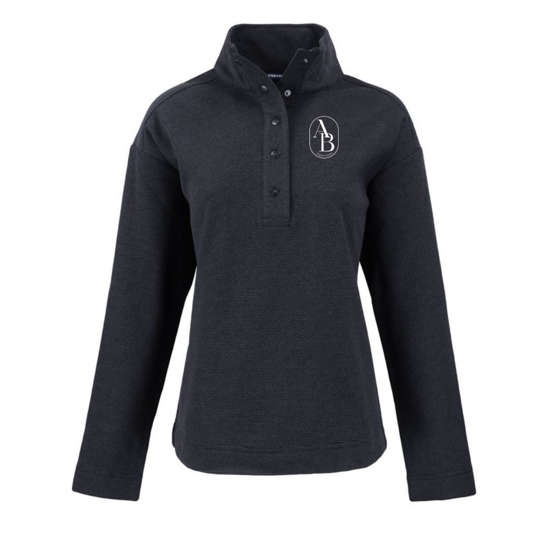 Ashton Belcher Equestrian Snap Front Pullover - Black