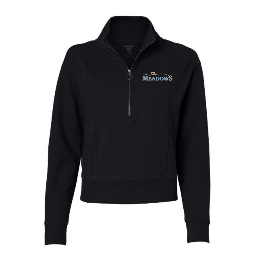 The Meadows Equine Quarter Zip - Black