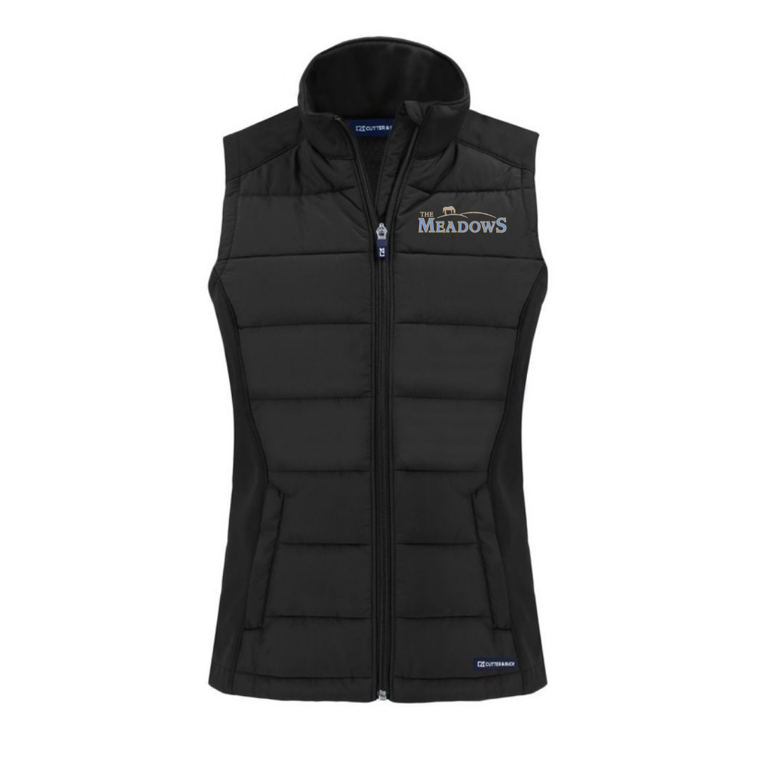 The Meadows Equine Quilted Vest - Black