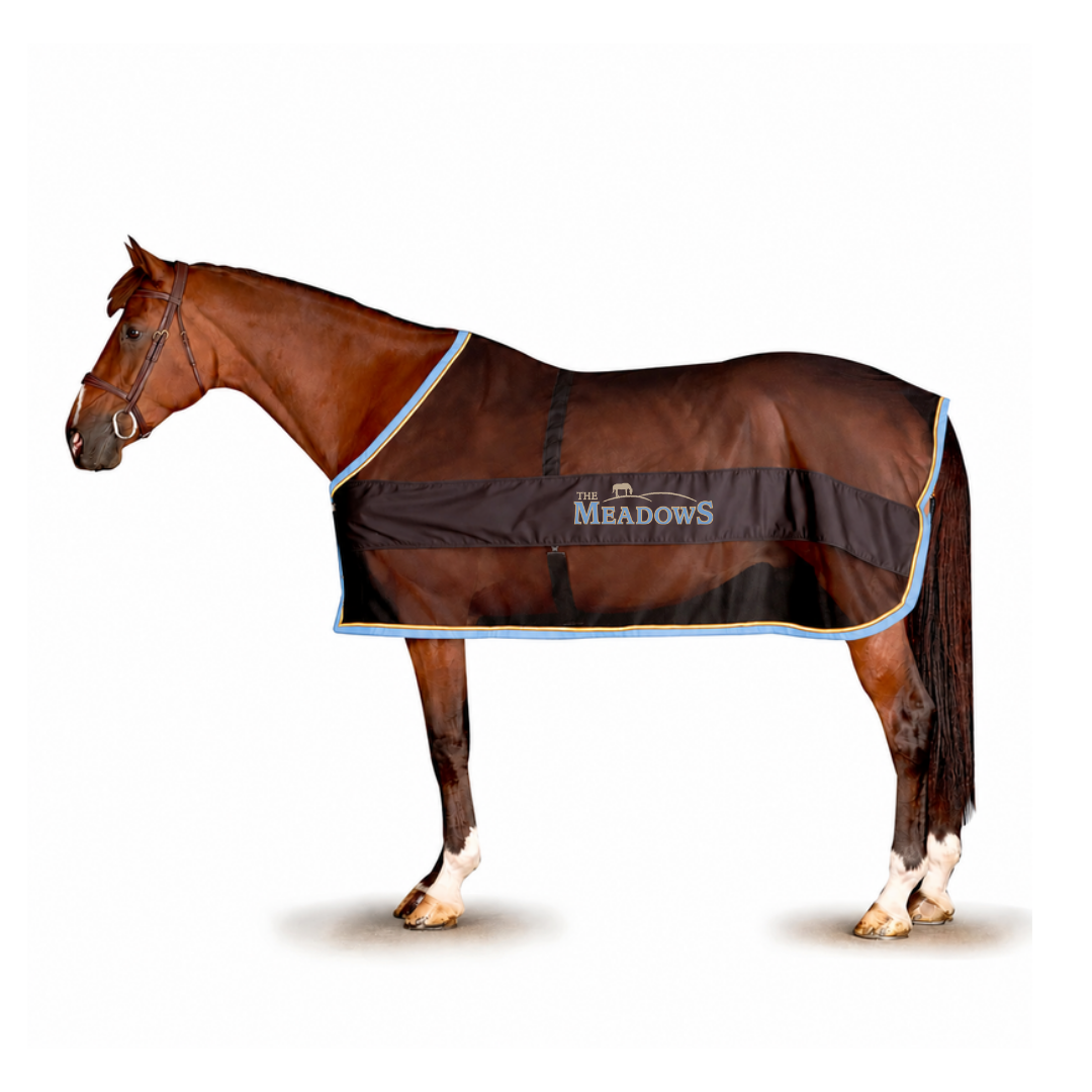 The Meadows Equine Scrim Sheet - Black