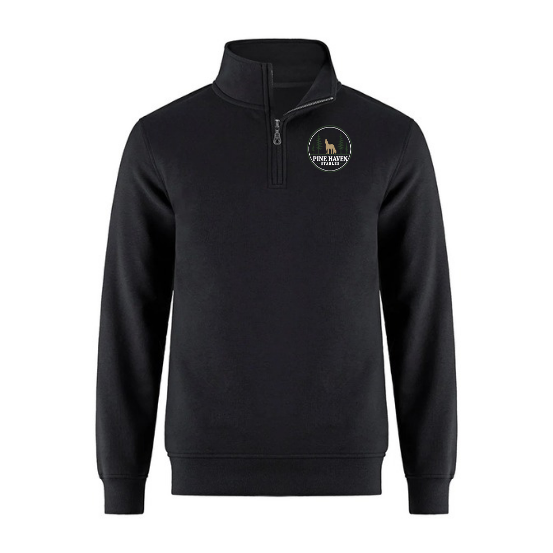 Pine Haven Stables Youth Quarter Zip - Black