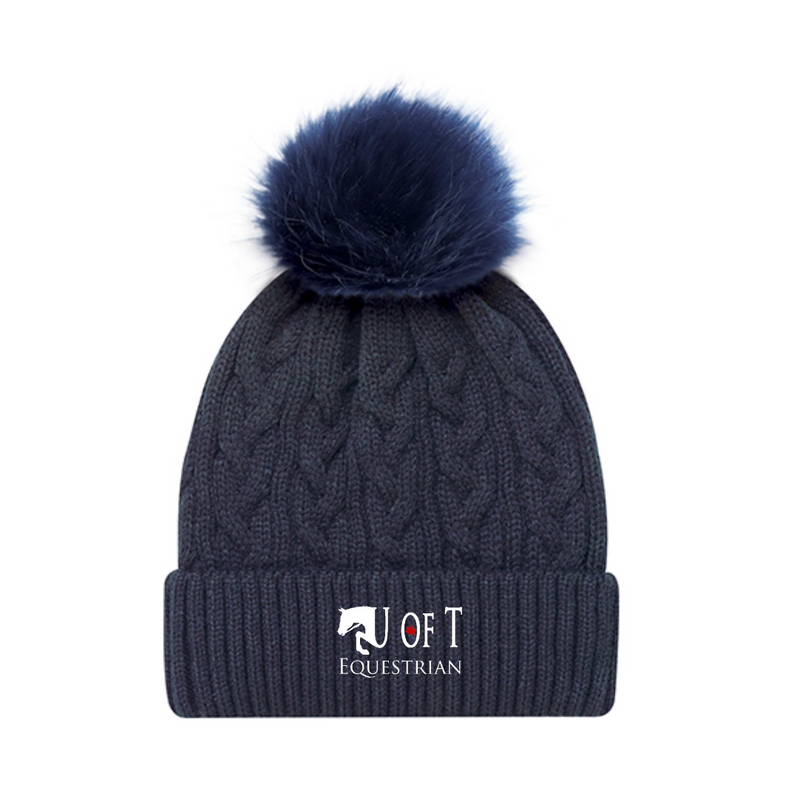 U of T Faux Fur Pom Toque