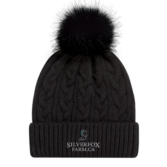 Silverfox Pom Toque