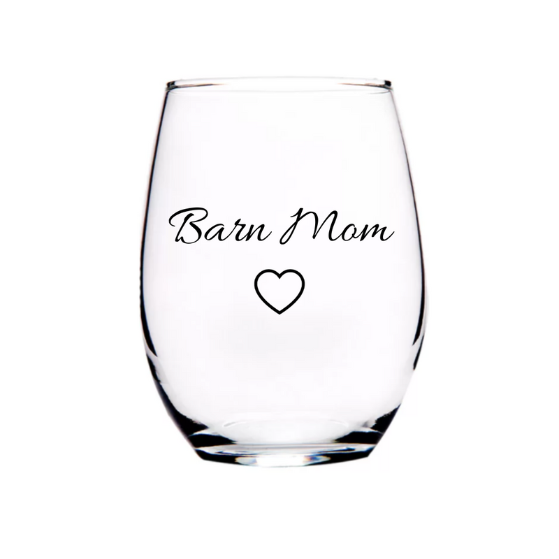 Custom Stemless Wine Glass