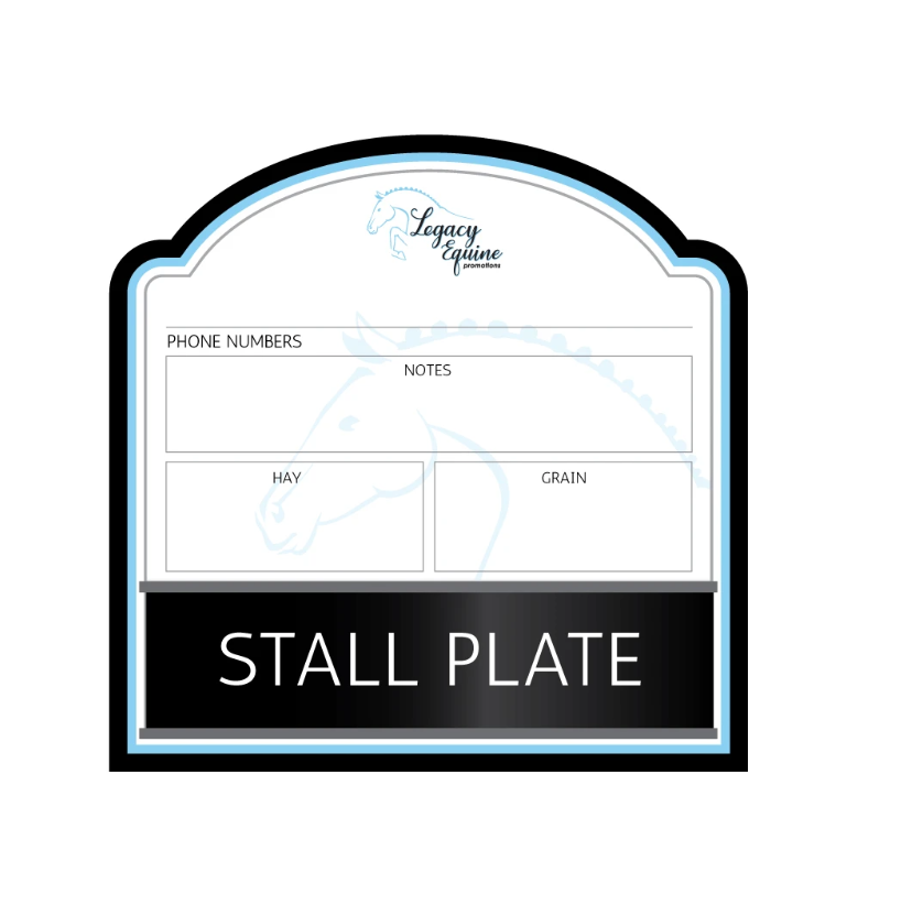 Buy Online Premium Dry Erase Stall Plaques Qty 5 Ride Every Stride Inc.