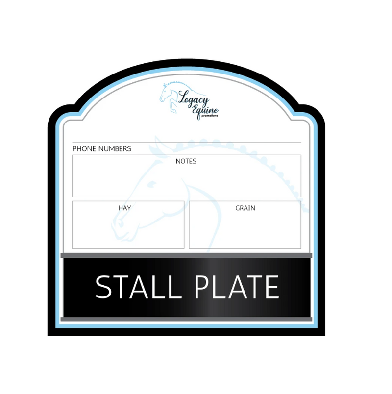 Premium Dry Erase Stall Plaques - Qty 5