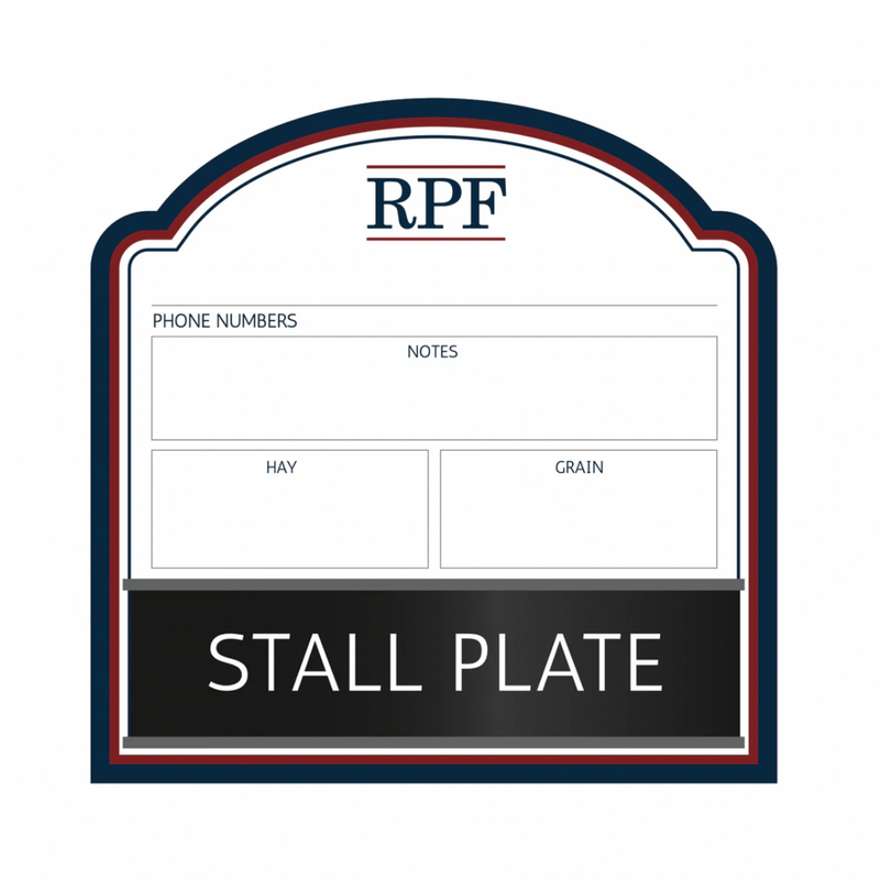 Premium Dry Erase Stall Plaques - Qty 5